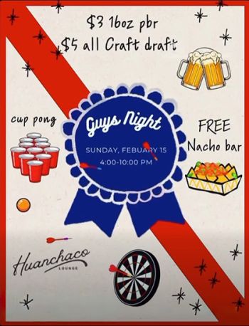 Huanchaco Lounge, Guys Night