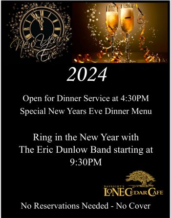 Basnight’s Lone Cedar Outer Banks Seafood Restaurant, New Years Eve Dinner & Live Music