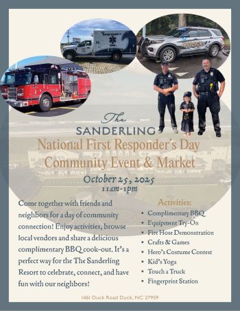 Sanderling Resort, First Responder’s Day & Market