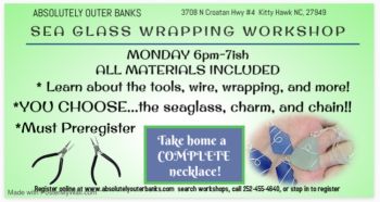 Absolutely Outer Banks, Monday Sea Glass Wire Wrapping Workshop