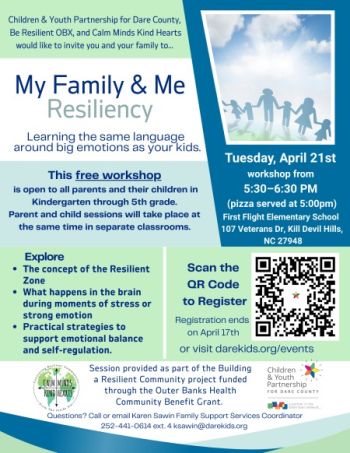 Children and Youth Partnership, My Family & Me Resiliency- Kill Devil Hills