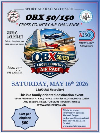 Dare County Regional Airport Museum, OBX 50/150 Cross-Country Air Race Challenge