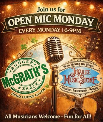 McGrath's Burger Shack, Open Mic Night