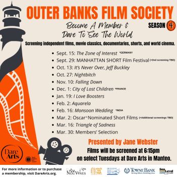 Dare County Arts Council, The Outer Banks Film Society Season 4