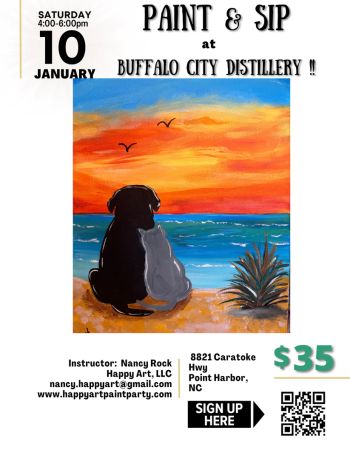 Buffalo City Distillery, "Beach Buddies" Paint & Sip