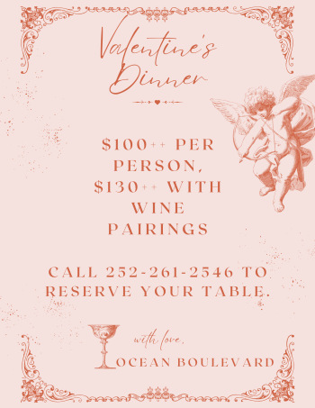 Ocean Boulevard Bistro & Martini Bar, Valentine's Dinner