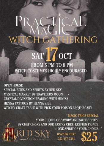 Red Sky Casual Dining & Cocktails, Practical Magic Witch Gathering