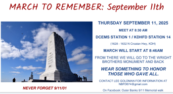 OBX Events, March to Remember: September 11th