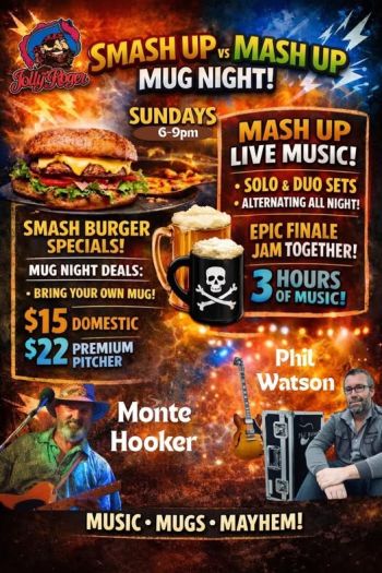 Jolly Roger Restaurant, Smash up/ Mash up Mug Night