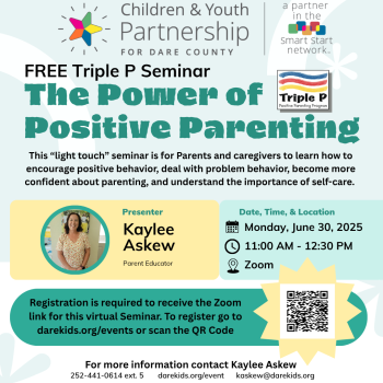 Children and Youth Partnership, Triple P Seminar: The Power of Positive Parenting