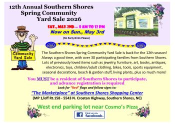 OBX Events, Southern Shores Spring Community Yard Sale