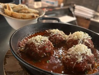 Firetender Stone-Oven Cooking & Bar, Stone Oven Meatballs