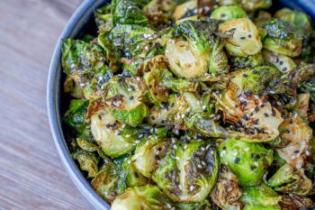 Firetender Stone-Oven Cooking & Bar, Blistered Brussel-Sprouts