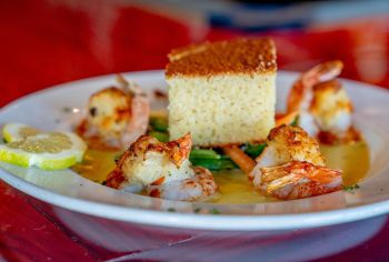 The Pony and the Boat Comfort Kitchen, Crab Stuffed Shrimp