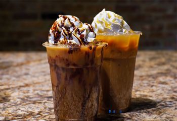 Muffins and Scones, Iced Lattes