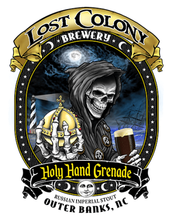 Lost Colony Brewery Waterfront Beer Garden, Holy Hand Grenade Imperial Stout