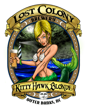 Lost Colony Brewery Waterfront Beer Garden, Kitty Hawk Blonde Ale