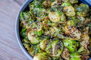 Firetender Stone-Oven Cooking + Bar, Blistered Brussel-Sprouts