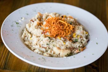 Black Pelican Oceanfront Restaurant, Wanchese Fishermans’ Risotto