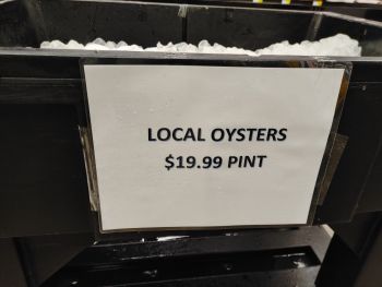 Ocracoke Variety Store, Local Oysters