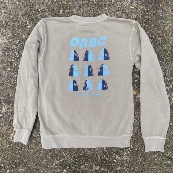 Outer Banks Boarding Company, OBBC Unisex Tails Up Pigment Dyed Pullover Fleece