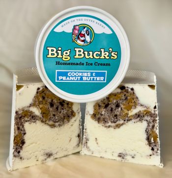 Big Buck's Ice Cream, 1/2 Gallon Ice Cream