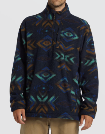 Outer Banks Boarding Company, Billabong Boundary Mock Neck Fleece Navy