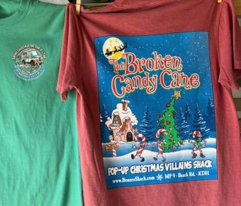 Bonzer Shack Bar & Grill, The Broken Candy Cane Shirt