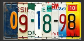 Absolutely Outer Banks, Custom License Plate Date