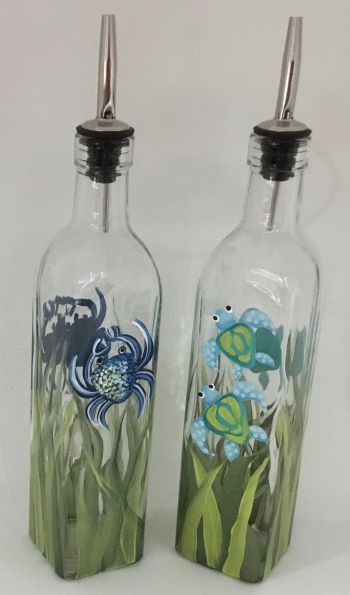 Gulf Stream Gifts, Artist Hand Painted Oil Bottle