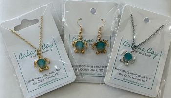 Gulf Stream Gifts, Turtle Necklace and Earrings