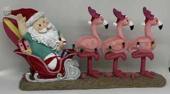 Gulf Stream Gifts, Santa With Flamingos