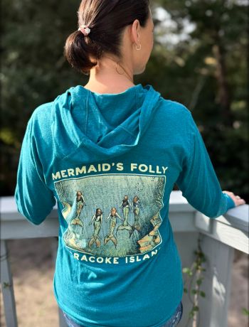 Mermaid’s Folly, Rising Mermaid LS T-Shirt Hoodie