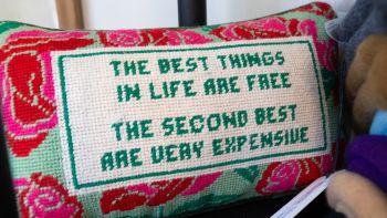 Nest, Needlepoint Pillows