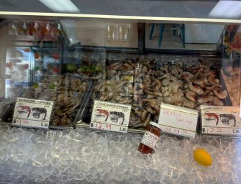 Surf's Up Seafood Market, Fresh Local Shrimp
