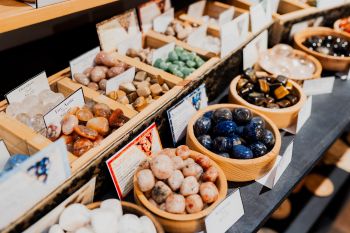 Traveler's Moon, Tumbled Crystals