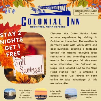 Colonial Inn Motel, Fall Savings!