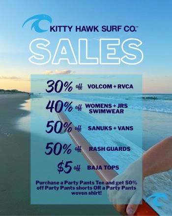 Kitty Hawk Surf Co., Local's Summer Sales