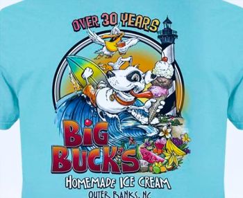 Big Buck's Ice Cream, T-Shirt Sale
