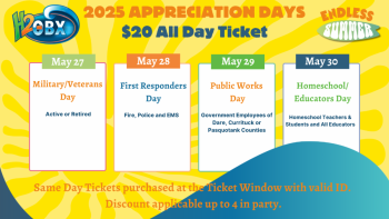 H2OBX Waterpark, $20 All Day Tickets- Military & Veterans