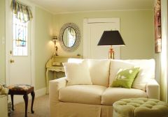 Seating area in The Island Loft - downtown Manteo, NC