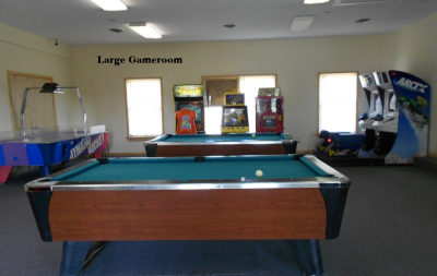 Game room at Camp Hatteras