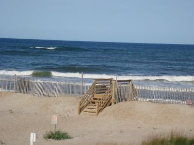 View of Hatteras beaches from Camp Hatteras' beach access