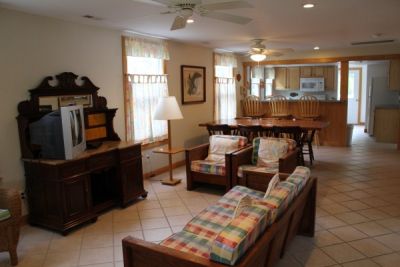 Interior of Pony Island I Cottage - Pony Island Motel