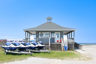 Charlie’s Tri-Village Watersports at the Camp Hatteras Marina.
