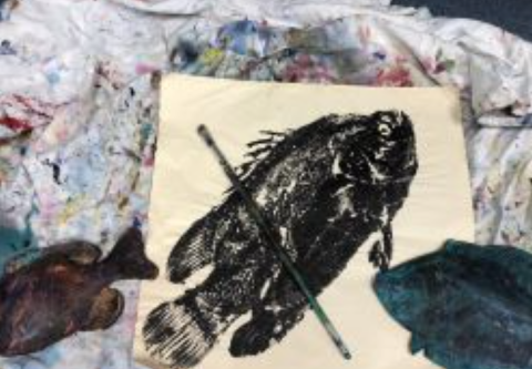 North Carolina Aquarium on Roanoke Island, Gyotaku - “Fish Printing”