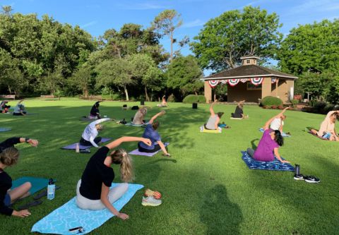 Duck Town Park, Yoga on the Green