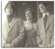 Kiki Kiousis with her sons, Nick and Steve circa 1975
