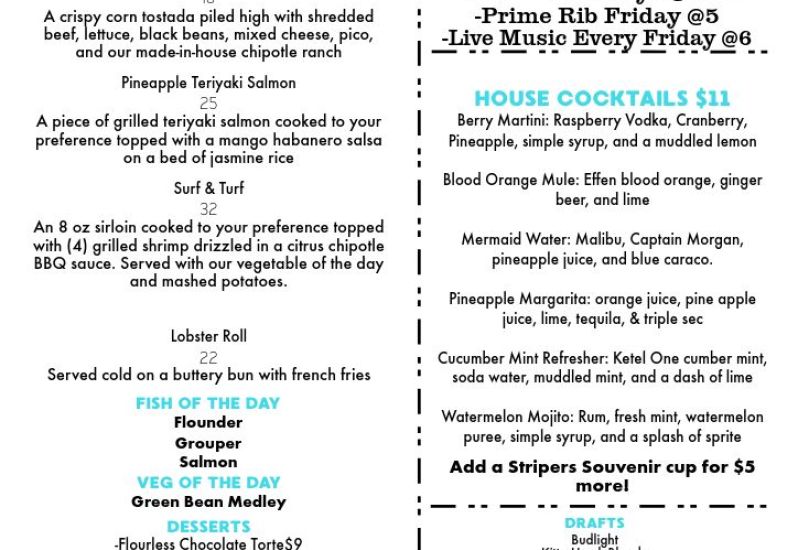 Posts Stripers Bar and Grille Manteo Outer Banks, NC