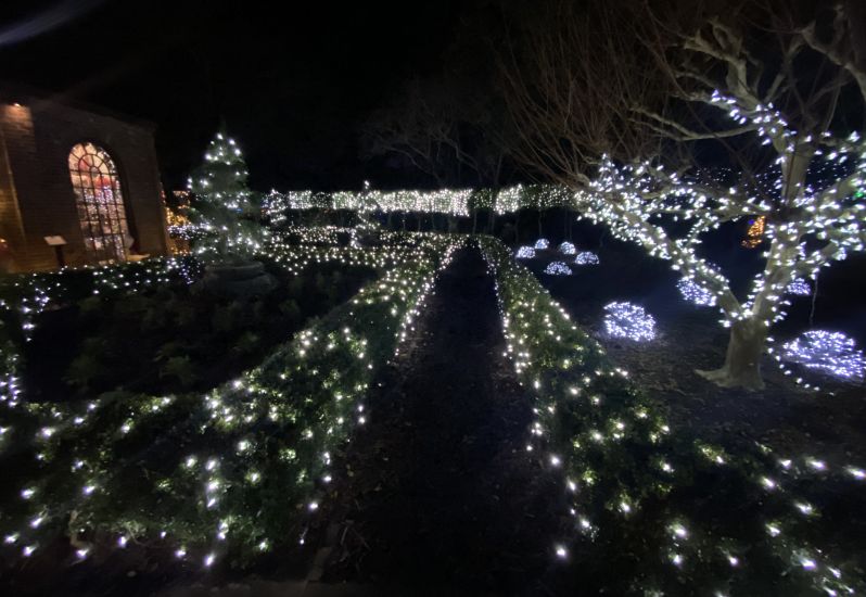 The Elizabethan Gardens Christmas Lights 2022 Posts | Elizabethan Gardens | Outer Banks, Nc